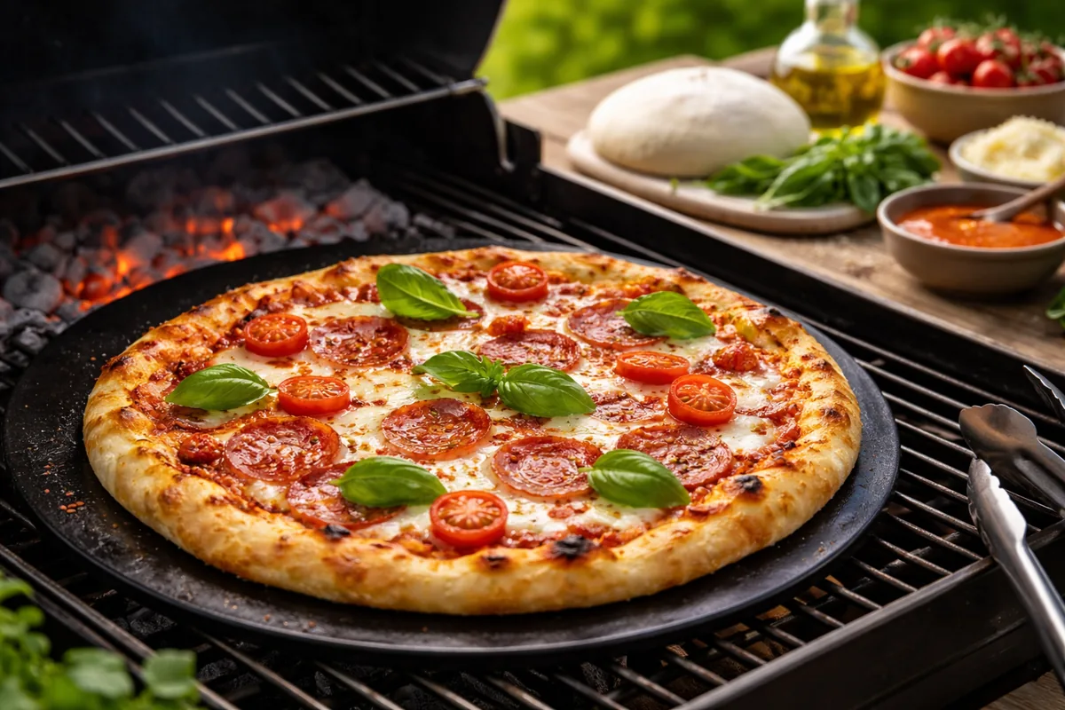 Comment faire une pizza maison avec une cuisson au barbecue