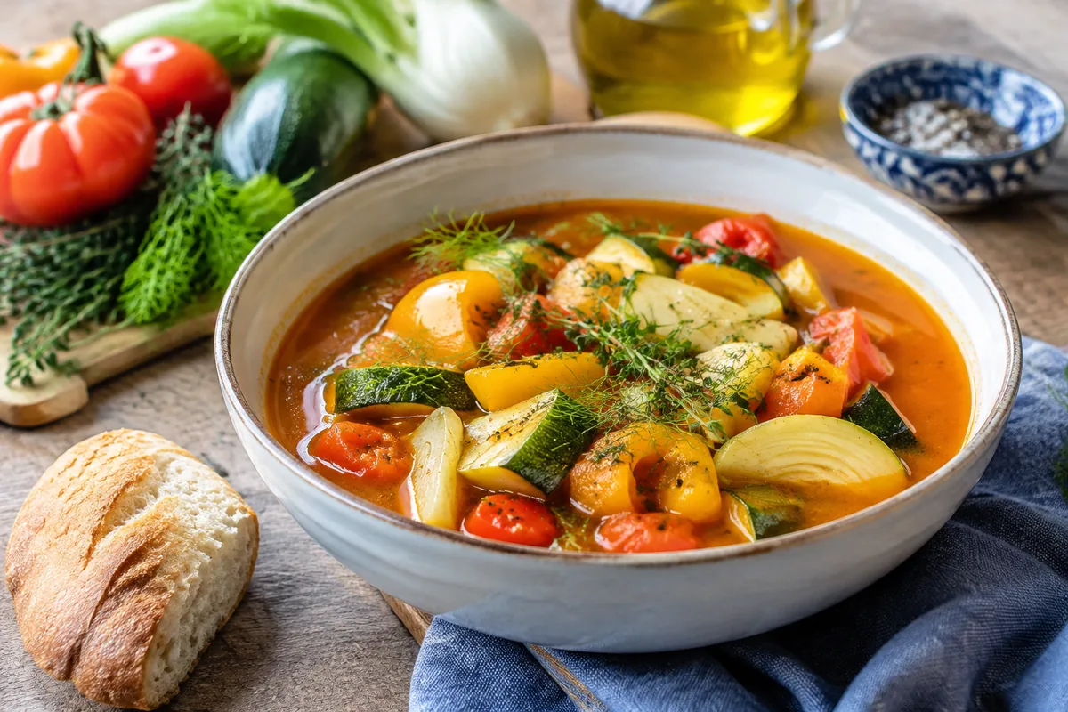 Comment préparer une bouillabaisse végétarienne aux légumes provençaux