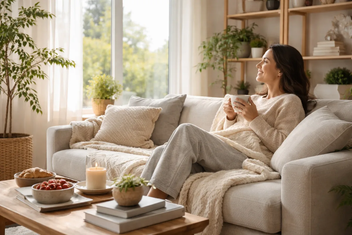 Les petits plaisirs d'un mode de vie à la maison
